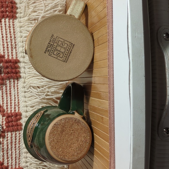 2 Studio Pottery Handcrafted Coffee Mugs from Coffee Roaster Companies 16oz - Picture 6 of 6